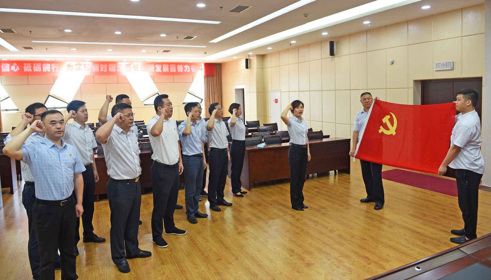集團(tuán)機(jī)關(guān)支部開展“重溫入黨誓詞，堅定理想信念”主題黨日活動