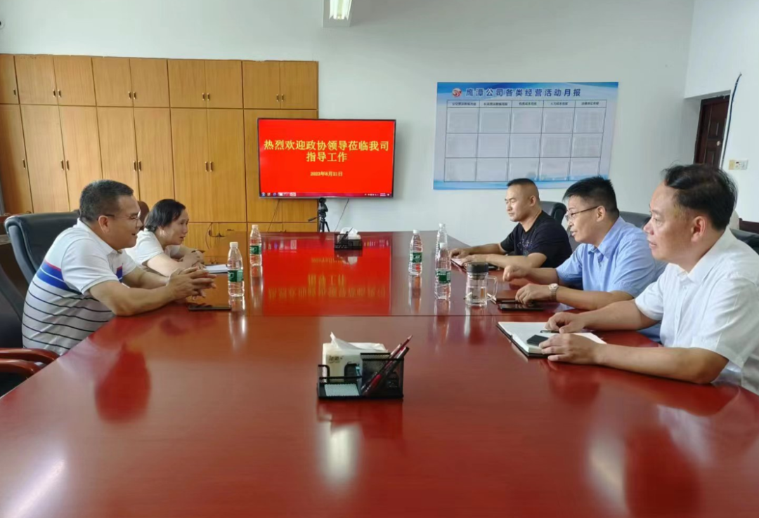 鷹潭市政協(xié)領導調研鷹潭公司 肖良芝陪同